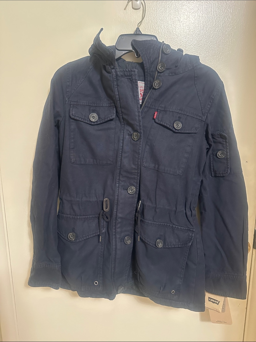 Levi's Dark Navy Hooded Utility Jacket